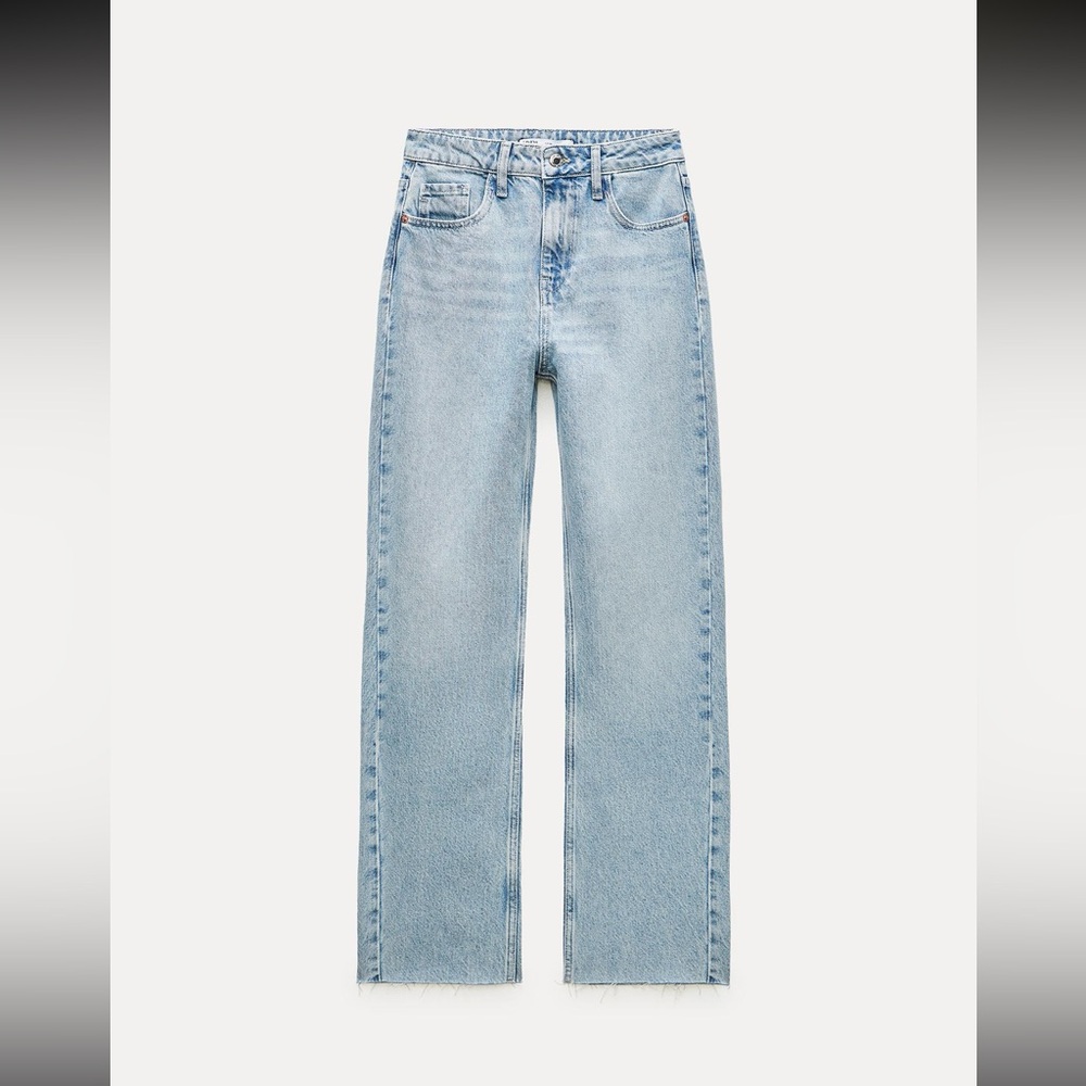 Zara HIGH RISE Z1975 STRAIGHT LEG JEANS